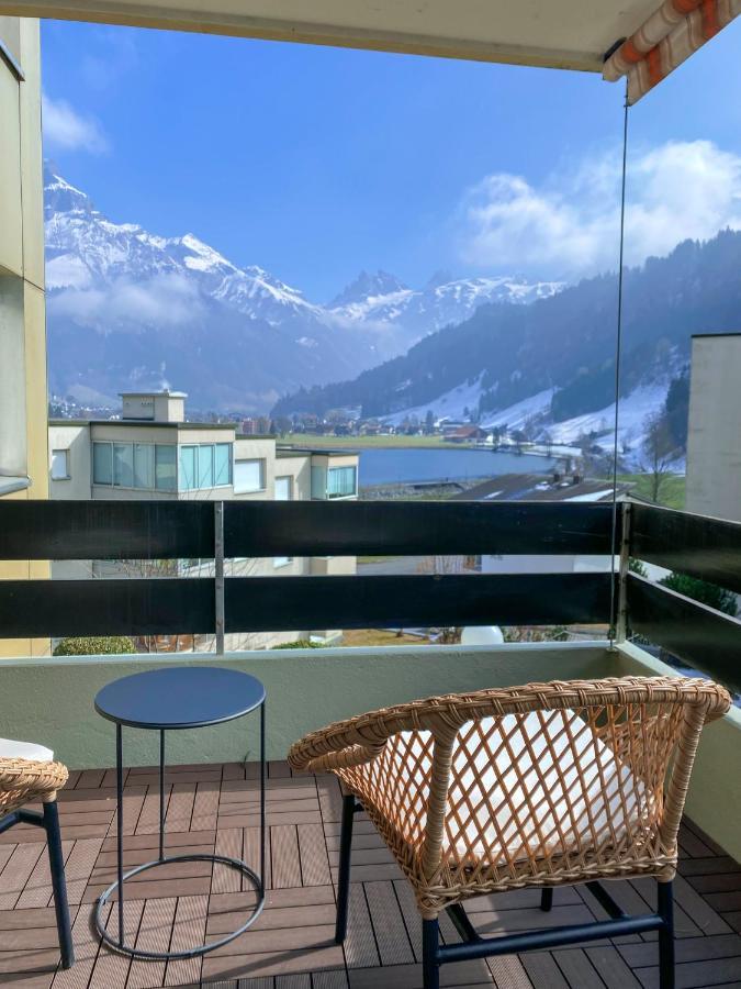 Wunderstay Alpine 203 Chic Studio With Balcony, Mountain And Lake View Engelberg Exterior foto